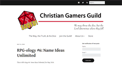 Desktop Screenshot of christian-gamers-guild.org